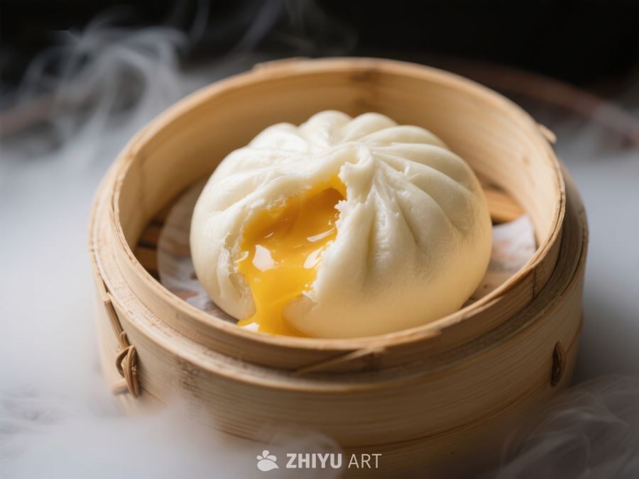 热气腾腾的流沙包 487