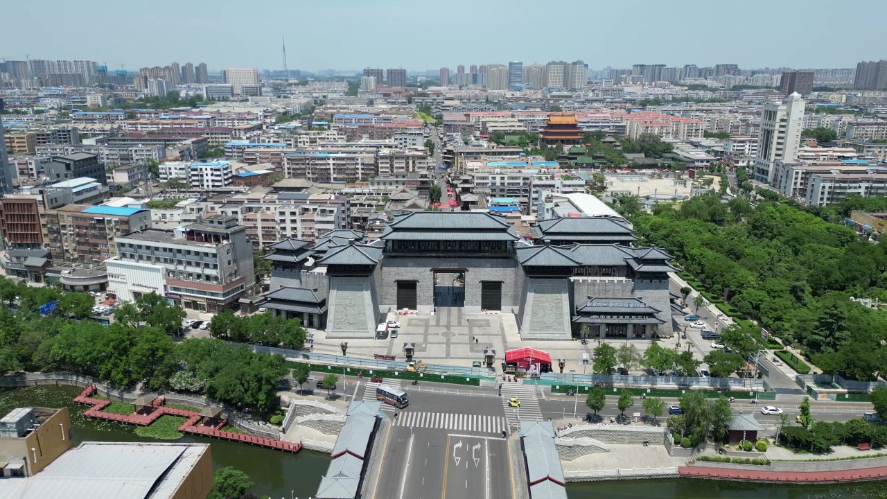航拍许昌曹魏古城