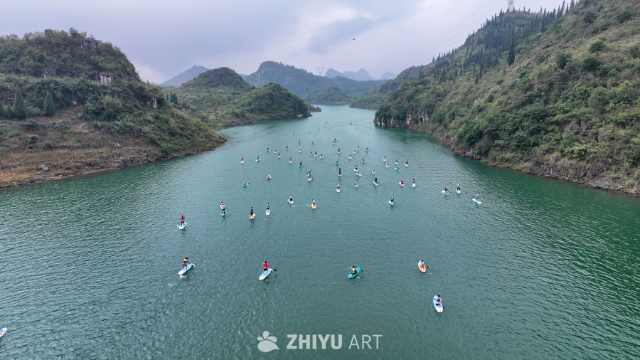 山水间桨板比赛 水上桨板运动 22