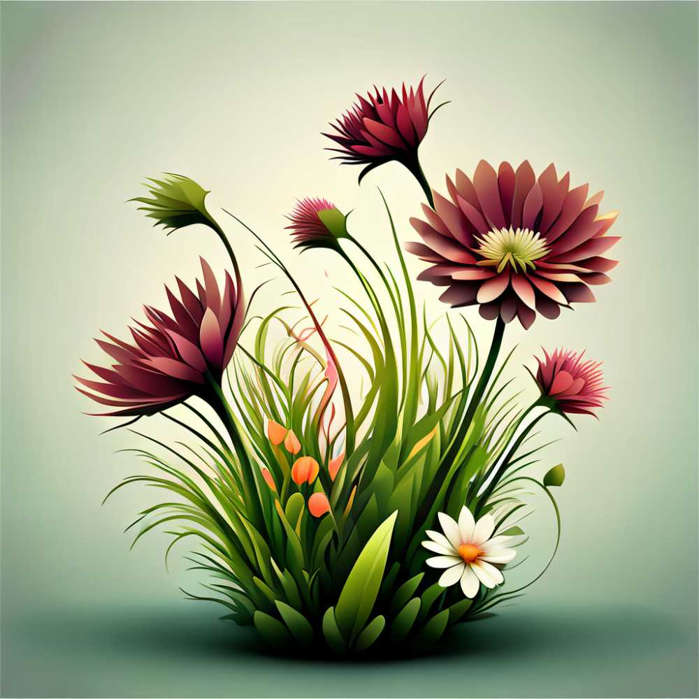 3D小花草