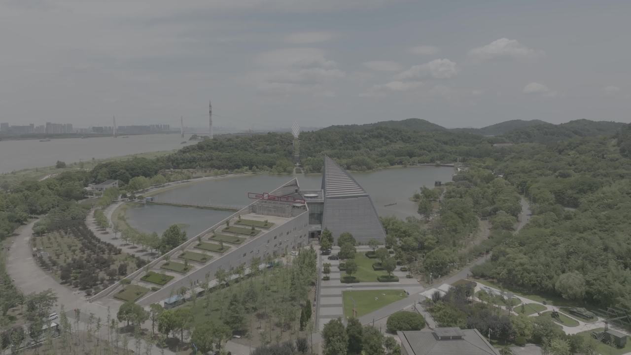 航拍武汉江夏区
