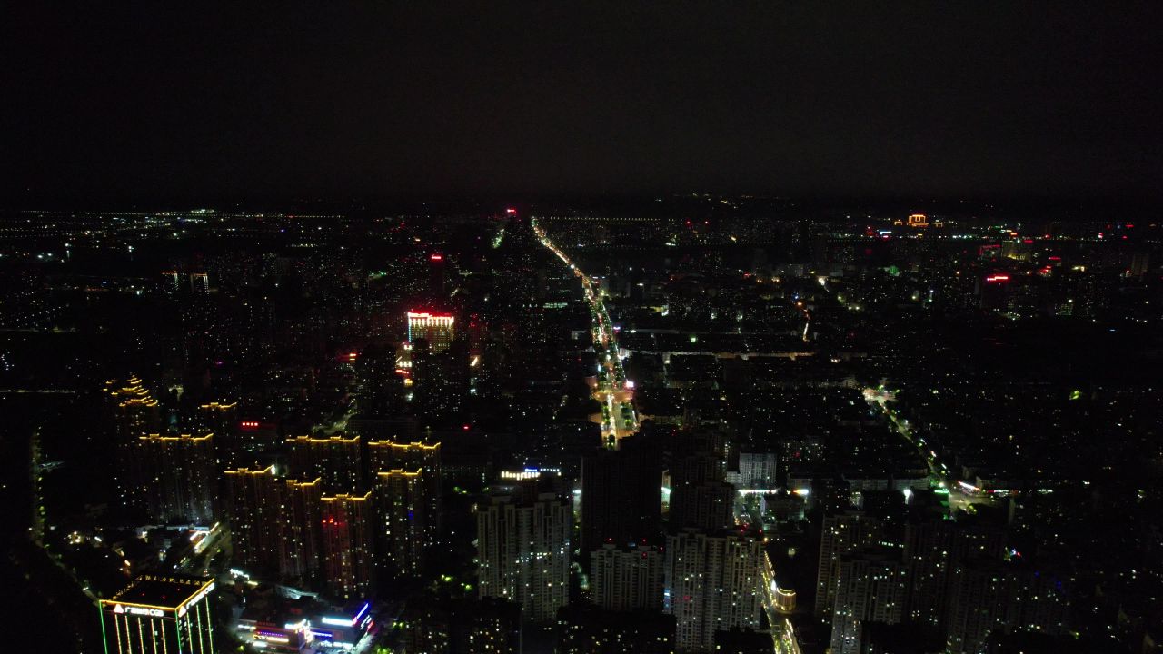 蚌埠城市夜景灯光 