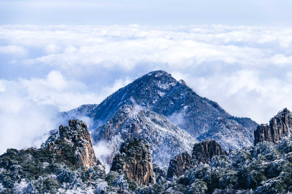 黄山雪景