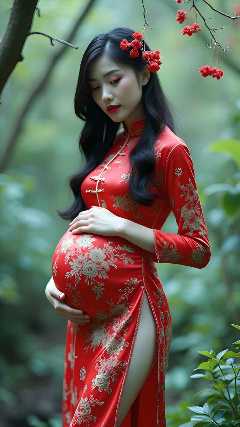 红色女子户外拍摄系列高清艺术视觉 10