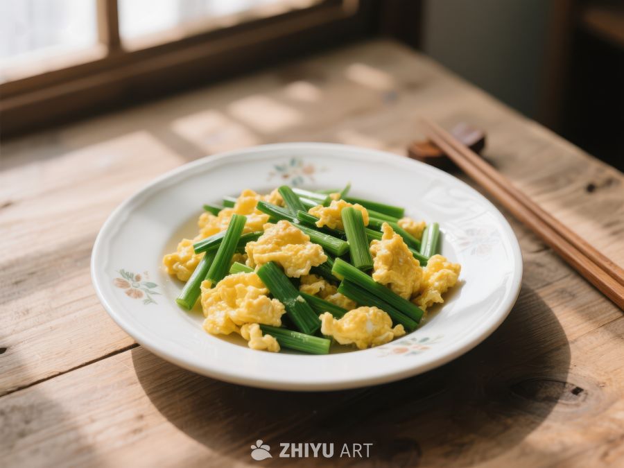 炒蛋配蒜苗，简约家常菜 26