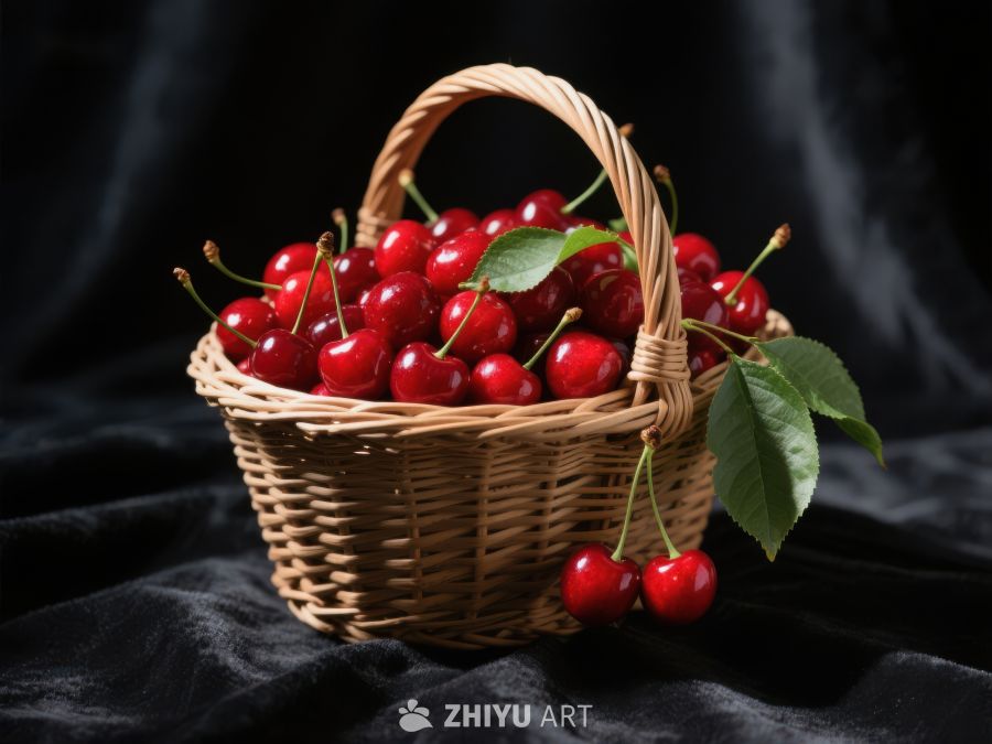 篮子里的鲜红樱桃 209