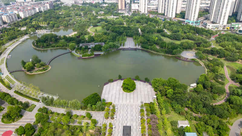 湖北襄阳城市风光旅游景区航拍摄影图 