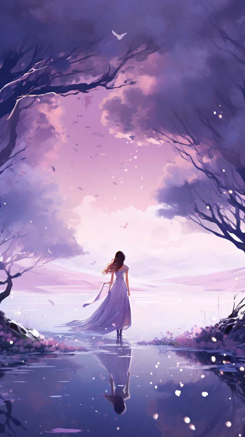 紫色艺术唯美背景