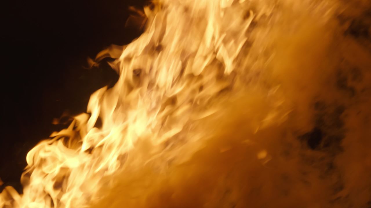 森林大火灾焚烧秸秆火焰燃烧 14