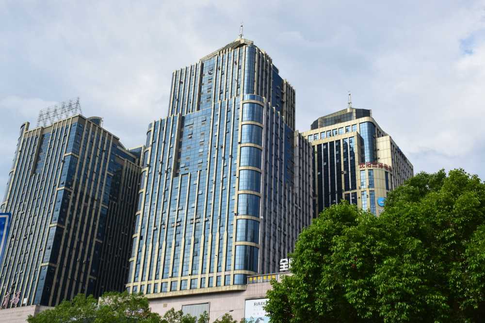 雄伟的大厦建筑群