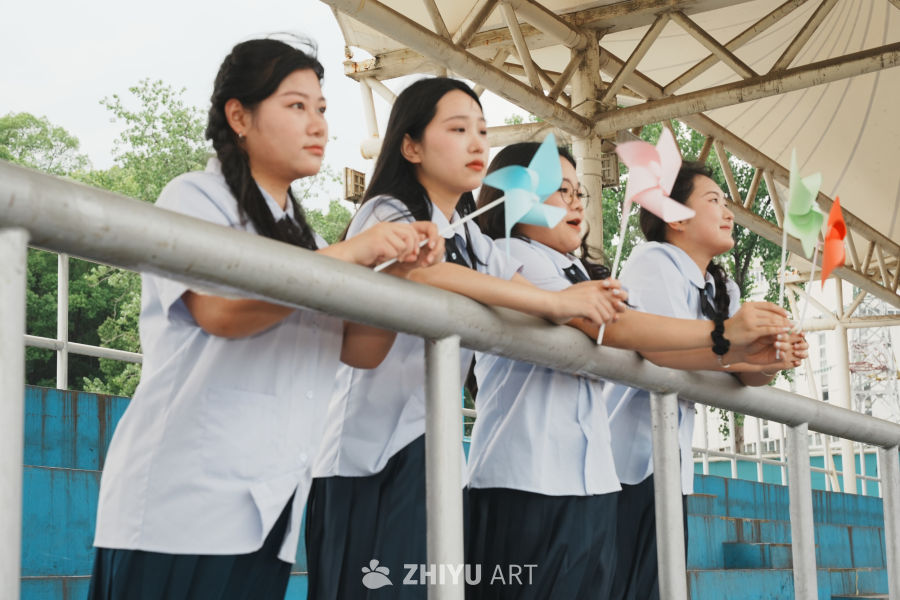 青春校园：风车下的友谊时光