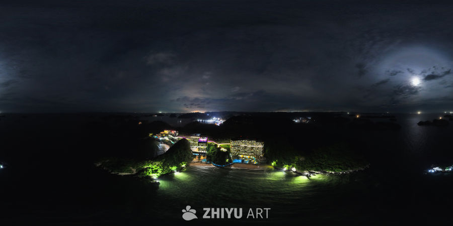 月光下的海岛