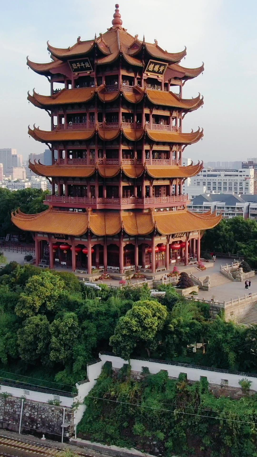  旅游景区武汉黄鹤楼5A景区竖屏