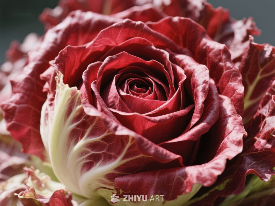 深红色玫瑰花的细腻纹理 348