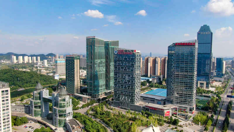 贵州贵阳城市风光航拍摄影图