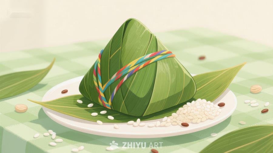 粽子特写：传统美食的艺术呈现 506