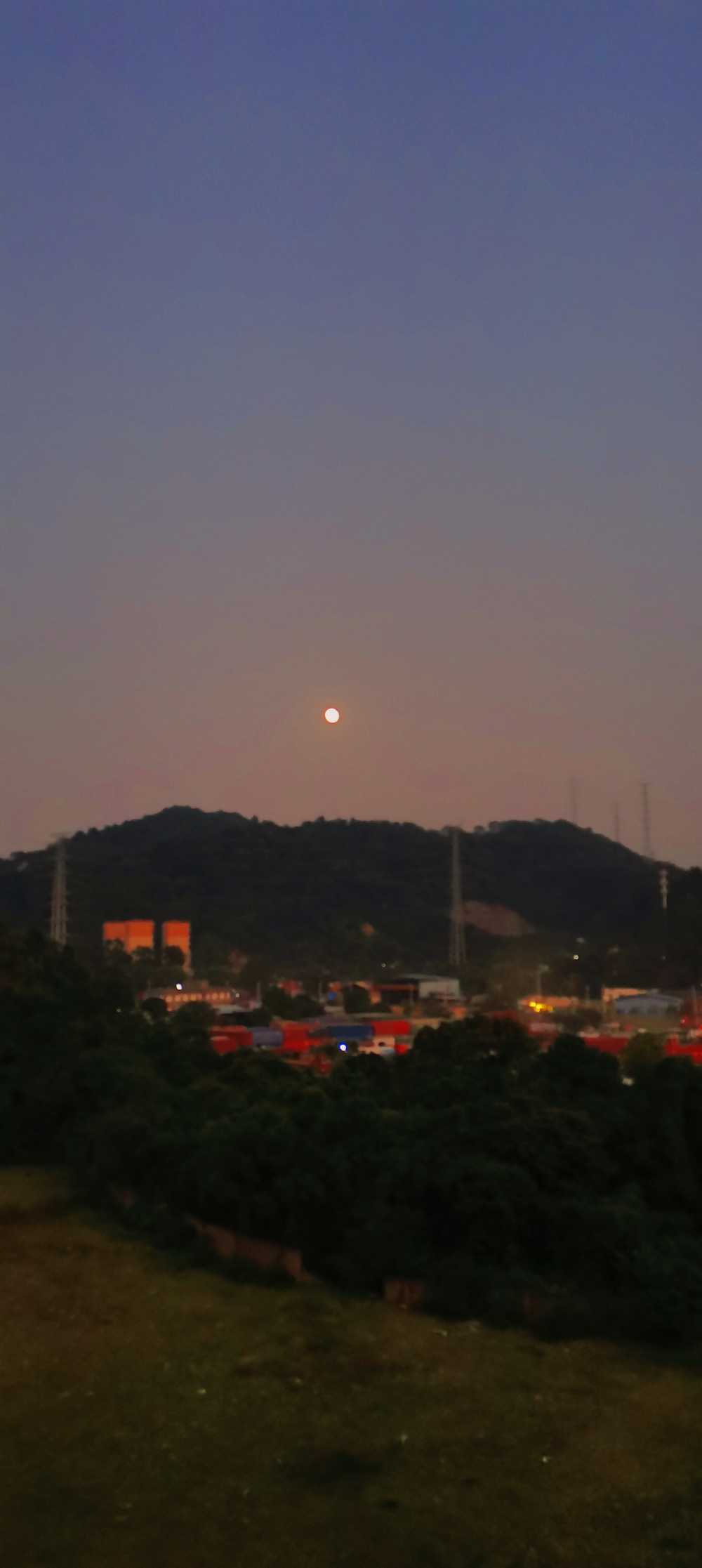 学校的后山