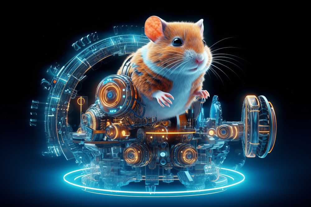 一只来自人工智能的数字鼠，代表着未来的科技、医疗和大数据等