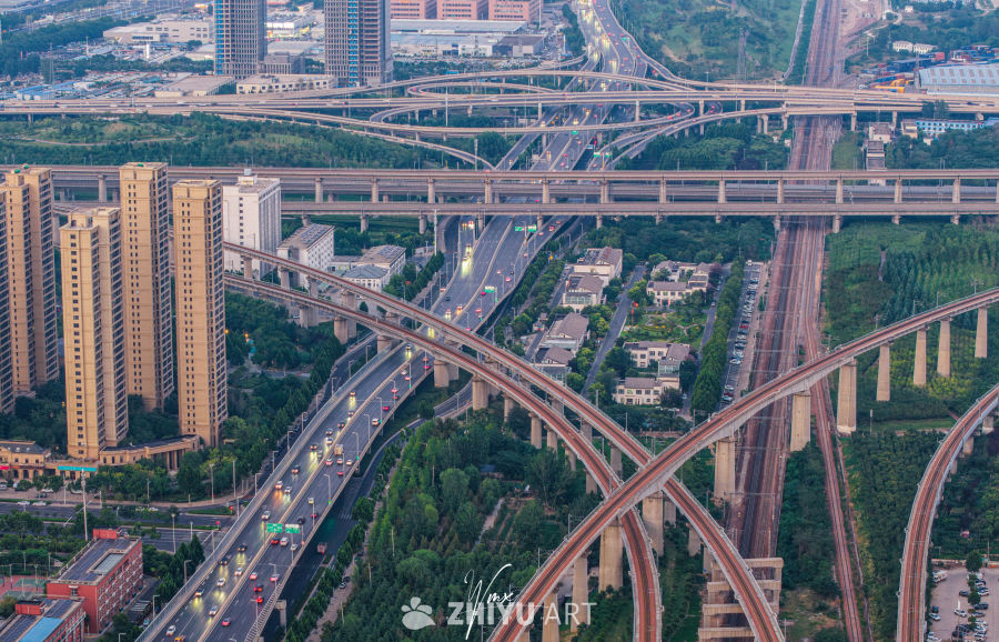 城市立交桥夜景