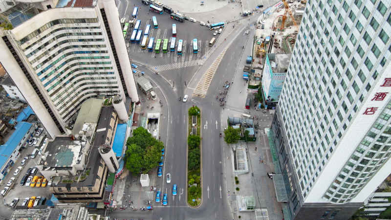 贵州贵阳城市风光航拍摄影图