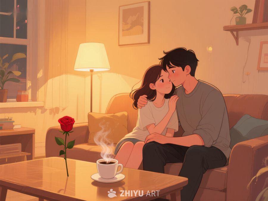 温馨客厅中的浪漫时刻 694
