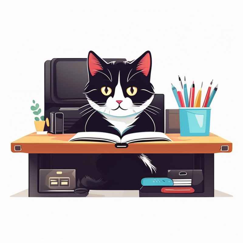 办公室勤劳的猫咪 21