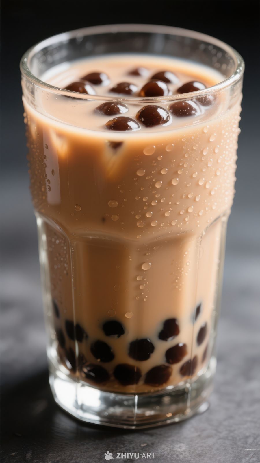 珍珠奶茶特写