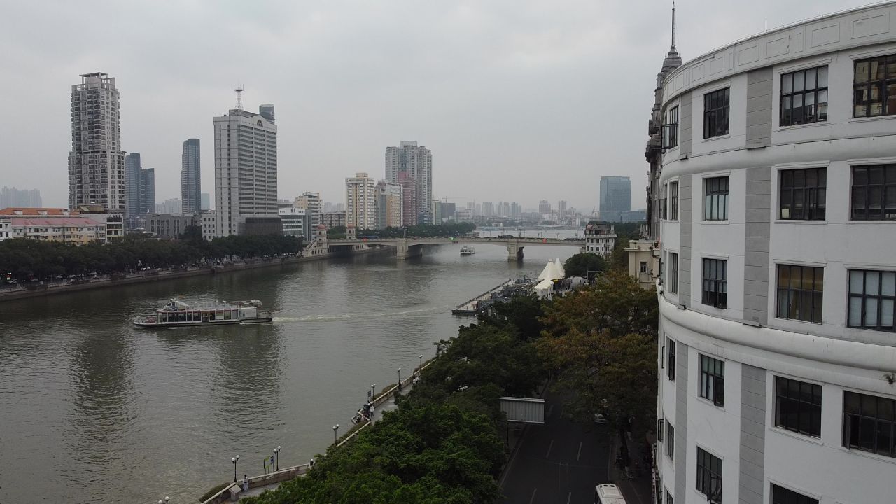 广州爱群大厦航拍