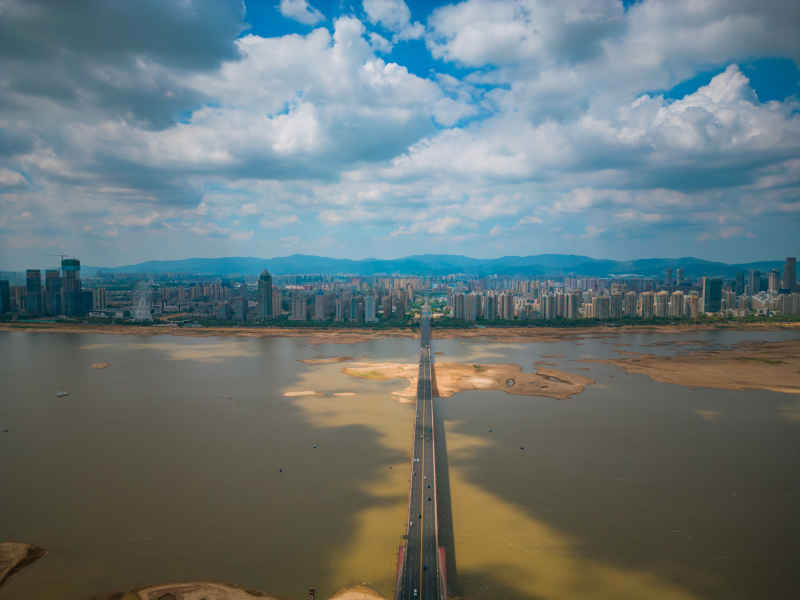 航拍 江西 南昌 城市 风光