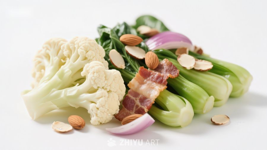 花椰菜与蔬菜拼盘