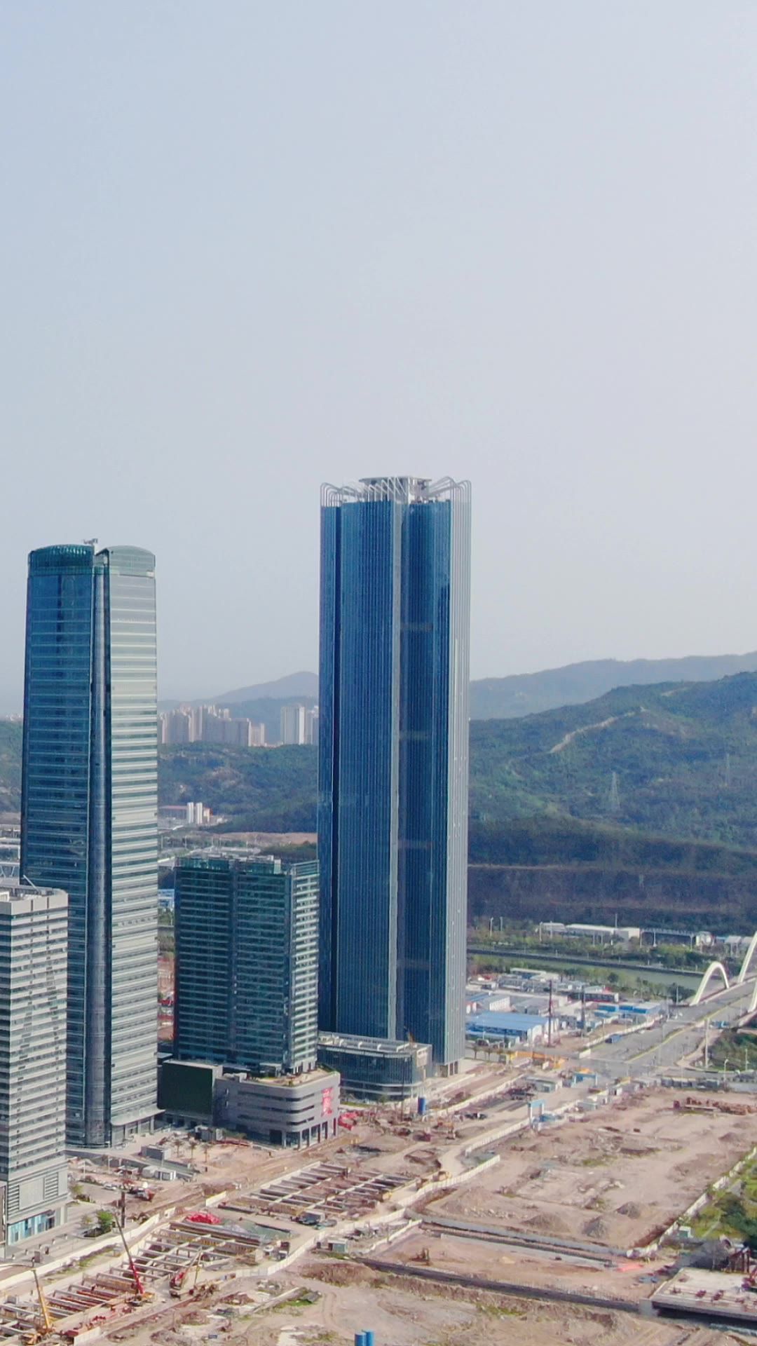 城市航拍珠海横琴金融中心