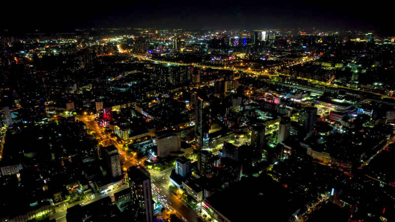 云南昆明南屏街夜景