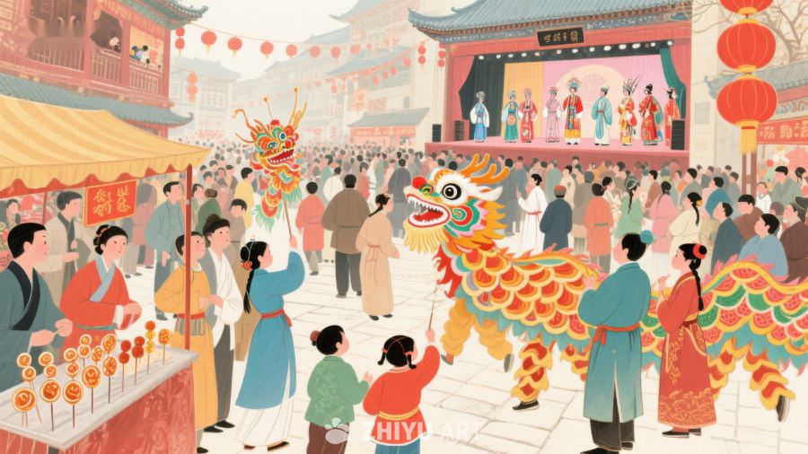 热闹的中国传统节日庆典 802