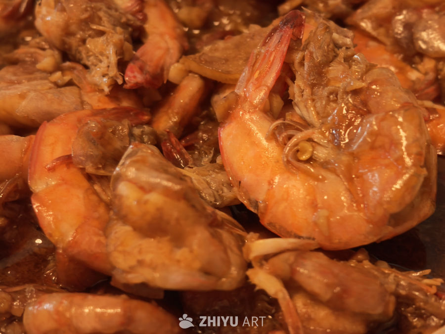 美味的油焖大虾