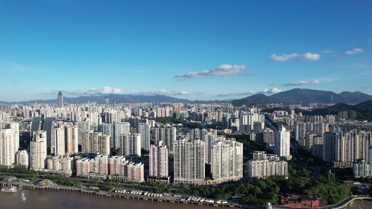 温州城市大景航拍