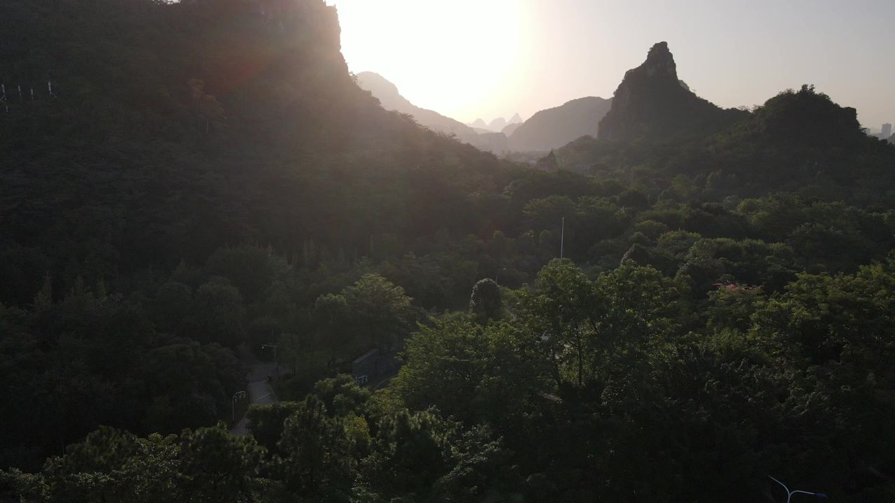 广西 阳朔 山水 风光 航拍