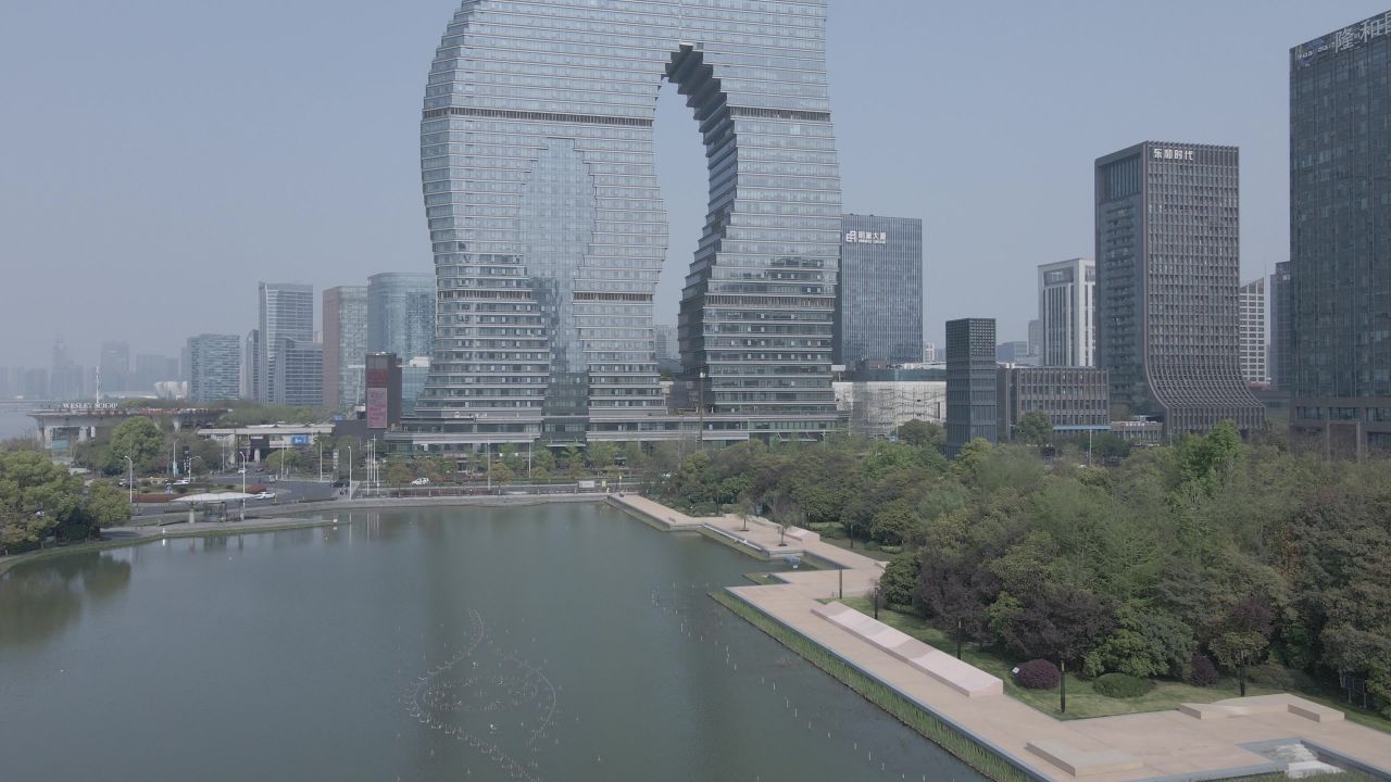 航拍-杭州-景澜酒店-城市-风景 9