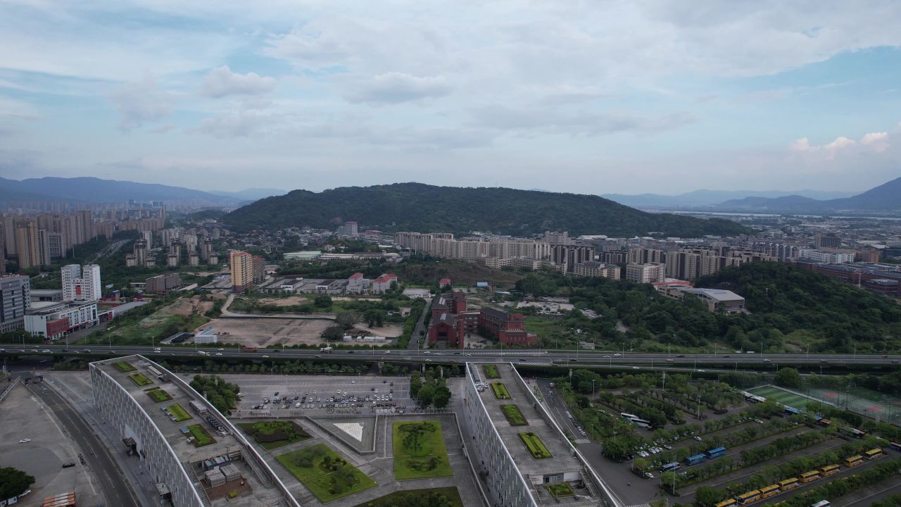 福建福州城市风光航拍 