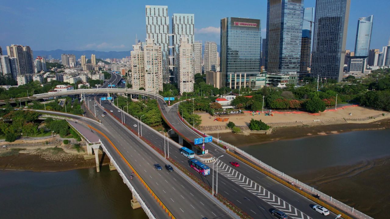 航拍福州金山大桥景观 5