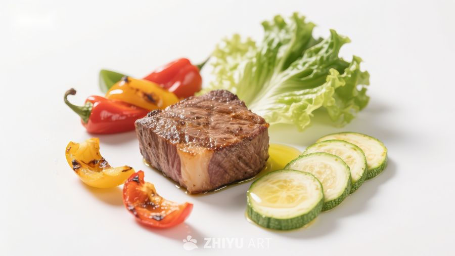 烤牛肉配蔬菜沙拉