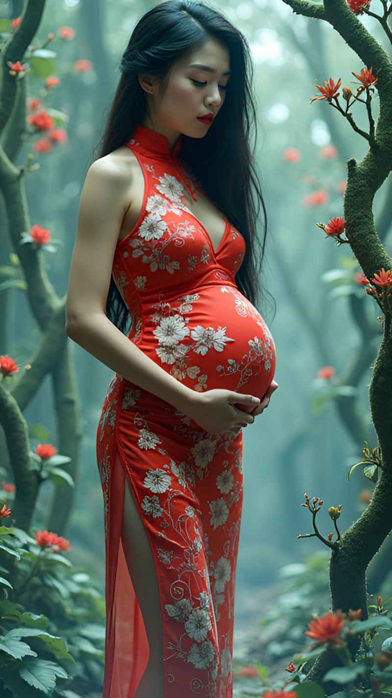 红色女子户外拍摄系列高清艺术视觉 20