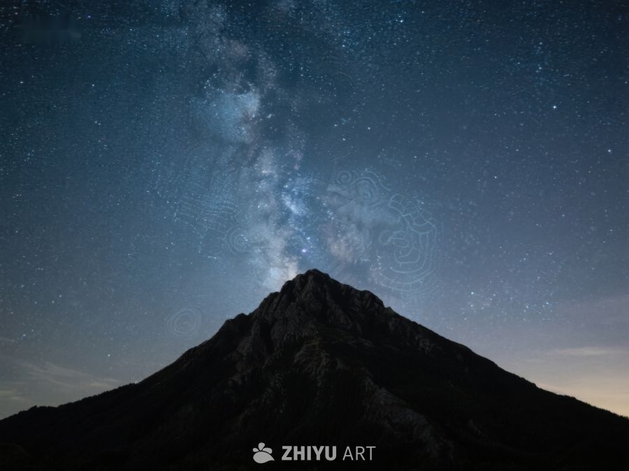 星空下的山峰剪影 207