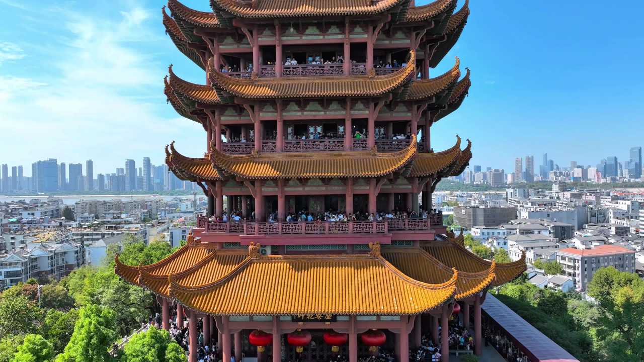 黄鹤楼的壮丽景色