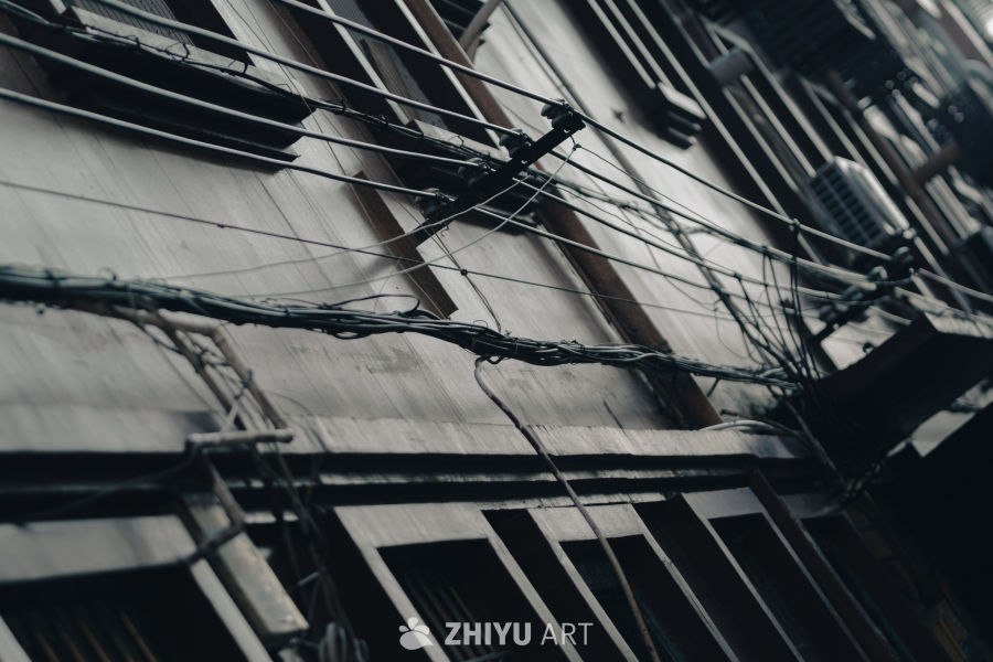 老旧建筑的电线网络