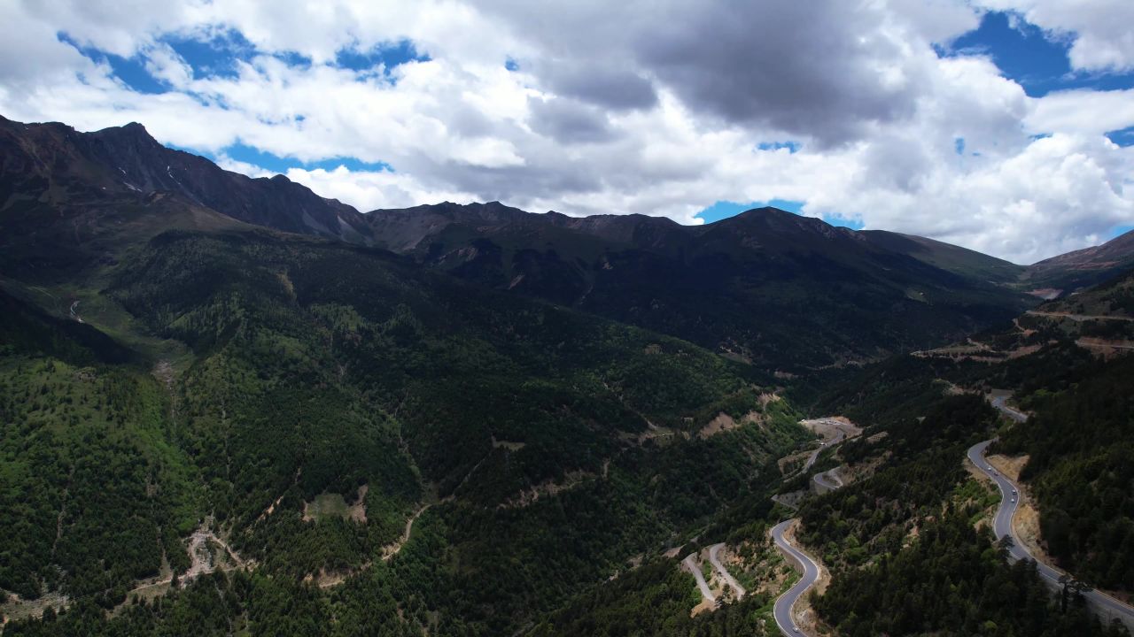 西藏航拍-山路2