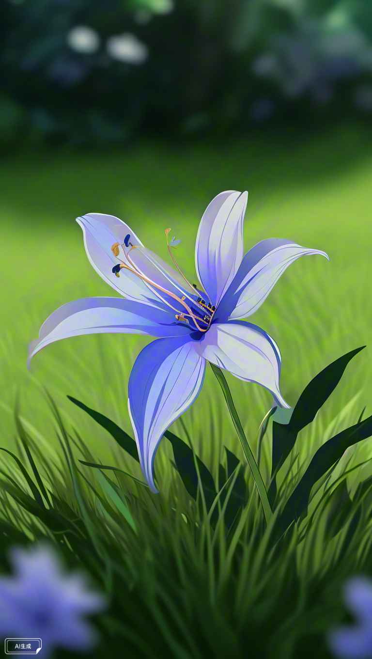 一朵蓝花 3