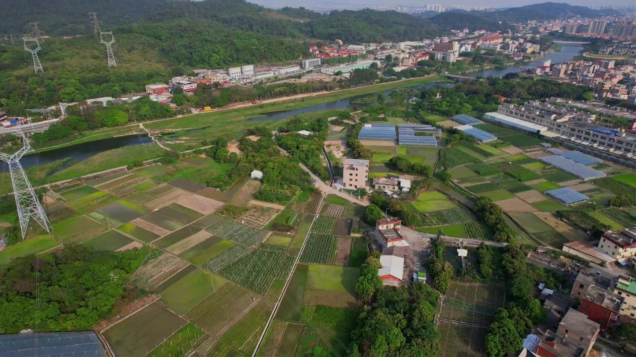 航拍福建厦门新农村景观 6