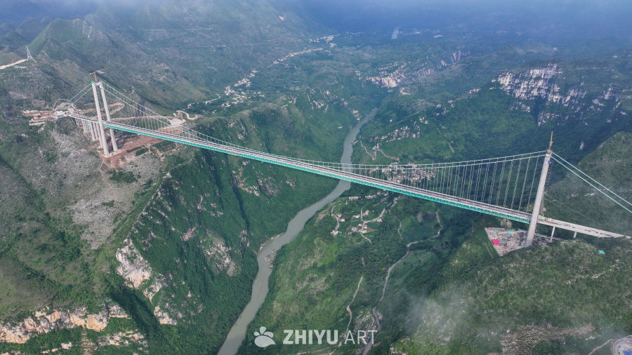 贵州花江峡谷大桥建设 6