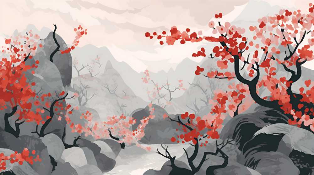 中国风背景图简约