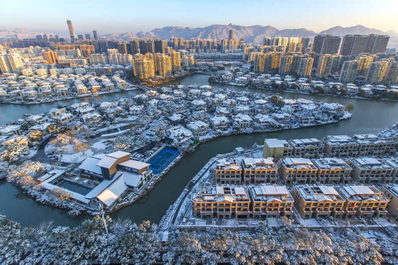温州新城雪景 2